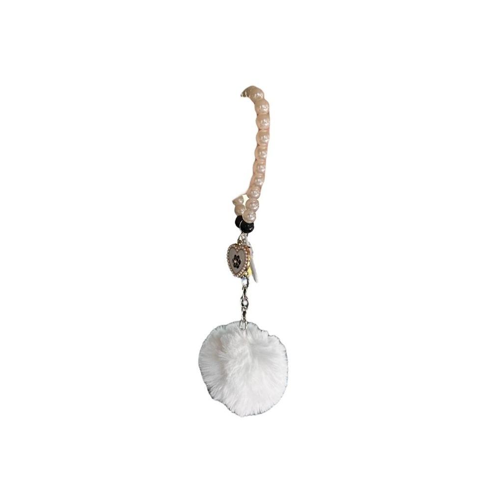 NWT White Puff Wristlet​​​